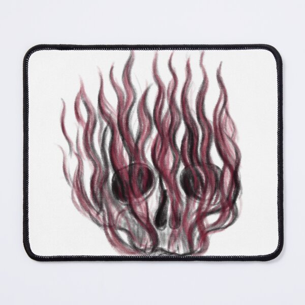 Item preview, Skull with Red Flames Concept Art (Version 5) designed and sold by Scarlet Swan.