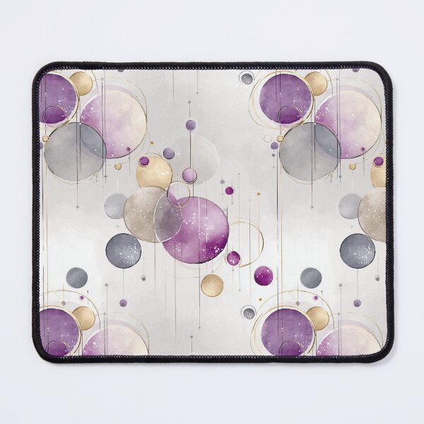 Item preview, Ethereal Floating Spheres with Gold, Mauve, and Gray Tones designed and sold by Moisky Patterns.