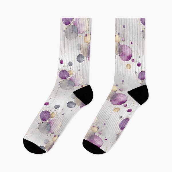 Item preview, Ethereal Floating Spheres with Gold, Mauve, and Gray Tones designed and sold by Moisky Patterns.