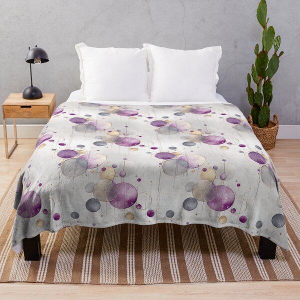 Item preview, Ethereal Floating Spheres with Gold, Mauve, and Gray Tones designed and sold by Moisky Patterns.