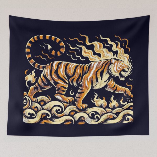 Item preview, tiger abtract vector graphic designed and sold by  Mudikeys.