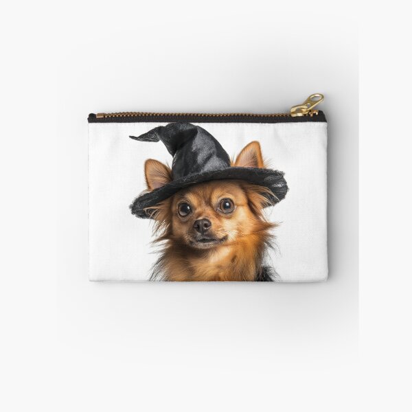 Item preview, Russian Toy dog Wearing Halloween Witch Hat designed and sold by LazyOwlStore.