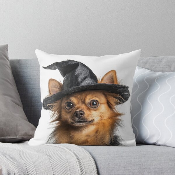 Item preview, Russian Toy dog Wearing Halloween Witch Hat designed and sold by LazyOwlStore.