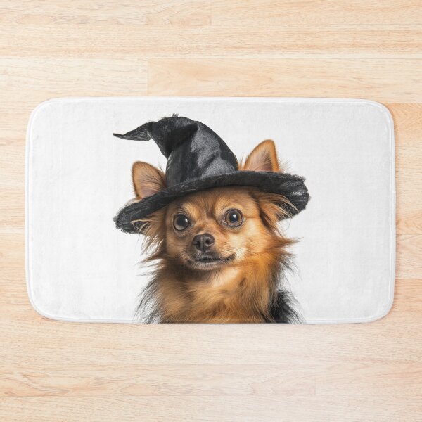 Item preview, Russian Toy dog Wearing Halloween Witch Hat designed and sold by LazyOwlStore.