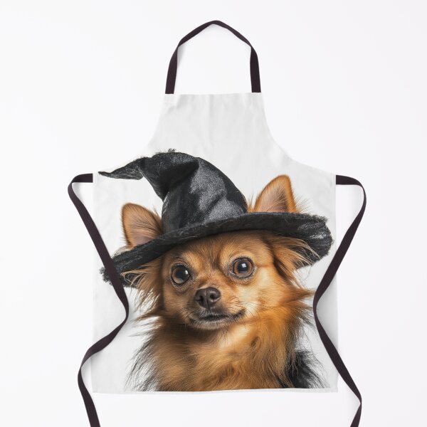 Item preview, Russian Toy dog Wearing Halloween Witch Hat designed and sold by LazyOwlStore.