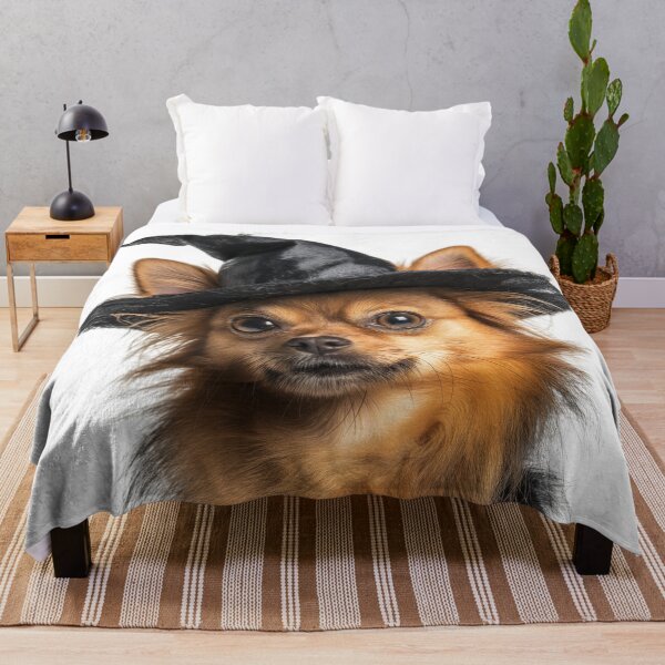 Item preview, Russian Toy dog Wearing Halloween Witch Hat designed and sold by LazyOwlStore.