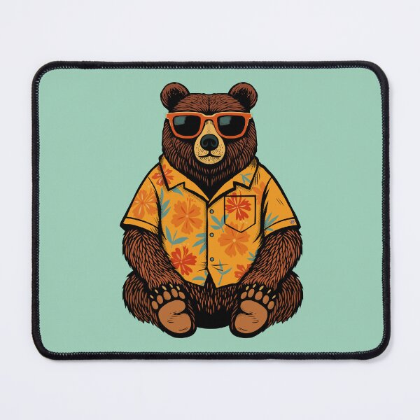 Item preview, Cool Dad Bear in Hawaiian Shirt – Funny Father’s Day Gift Design designed and sold by krisevansart.