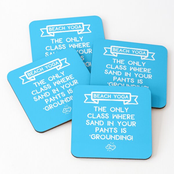 Item preview, Funny Beach Yoga Quote Sand Humor for Yogis designed and sold by ApricotBlossom.