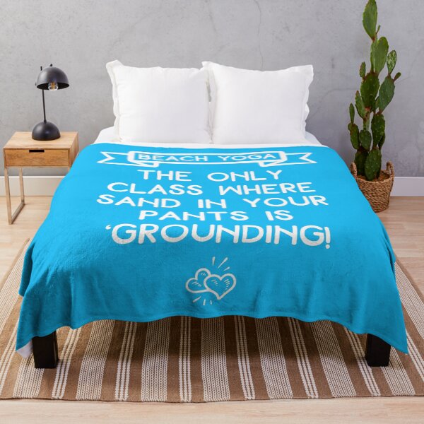 Item preview, Funny Beach Yoga Quote Sand Humor for Yogis designed and sold by ApricotBlossom.