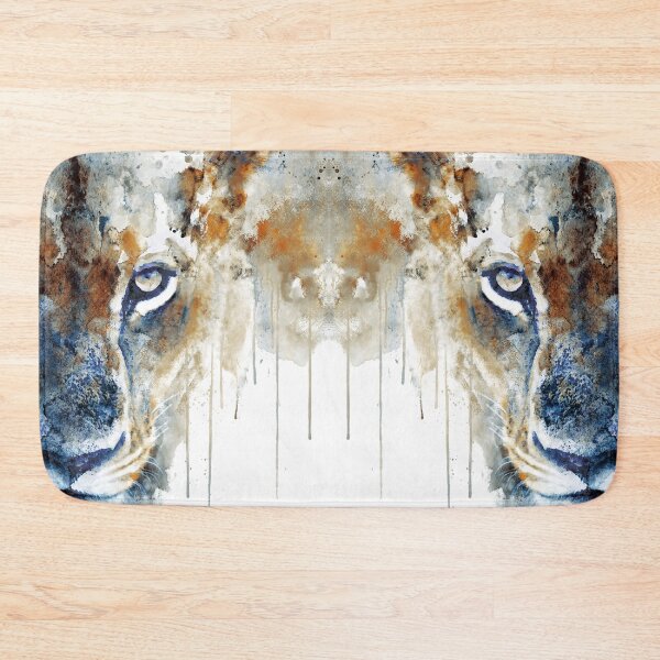 Item preview, Lioness Focus – Half Face Watercolor designed and sold by caracatita75.