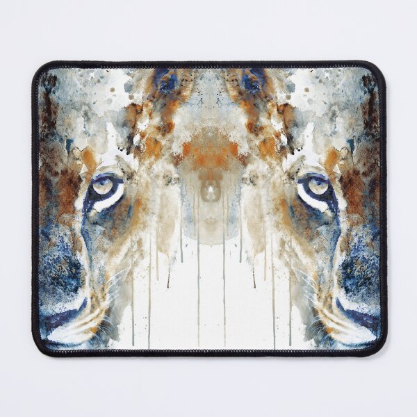 Item preview, Lioness Focus – Half Face Watercolor designed and sold by caracatita75.