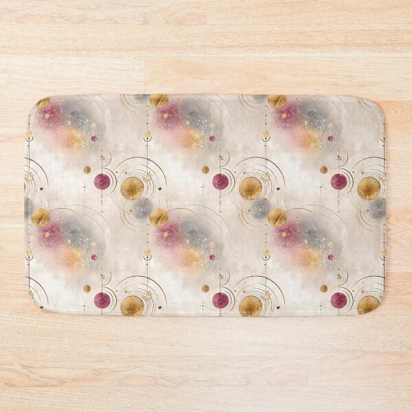 Item preview, Ethereal Celestial Orbits with Gold, Mauve, and Nebula Tones designed and sold by Moisky Patterns.