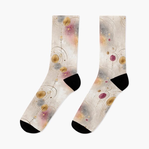 Item preview, Ethereal Celestial Orbits with Gold, Mauve, and Nebula Tones designed and sold by Moisky Patterns.