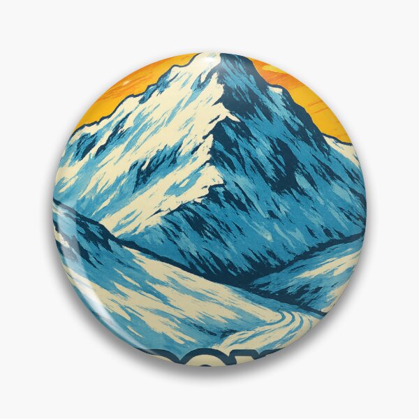 Item preview, Coronet Peak New Zealand Vintage Mountain designed and sold by Places On Earth.