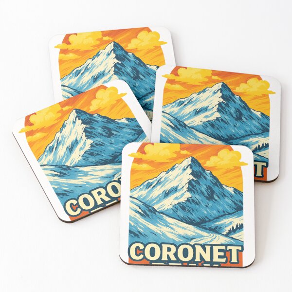 Item preview, Coronet Peak New Zealand Vintage Mountain designed and sold by Places On Earth.