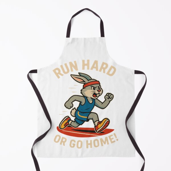 Item preview, Fit Bunny on the Run – Motivational Rabbit Hitting the Track" designed and sold by B-M-Store.