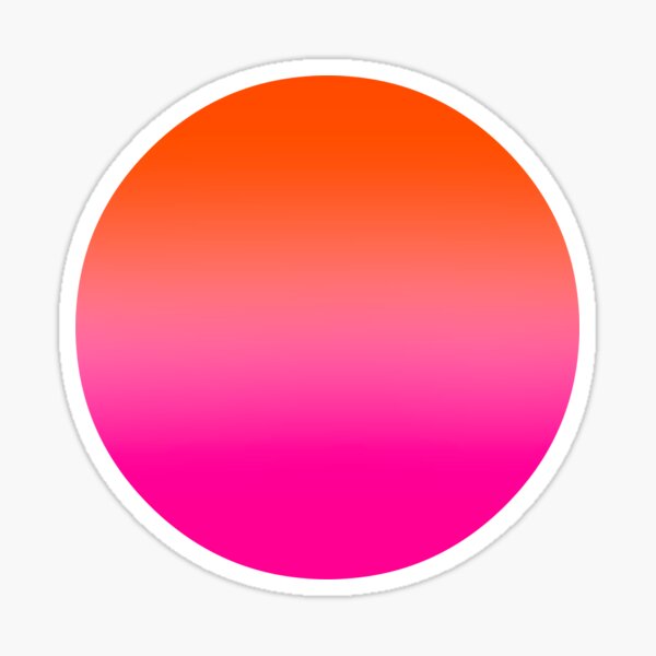 Item preview, Pink to Orange Bright Ombré Gradient Circle designed and sold by OneThreeSix.