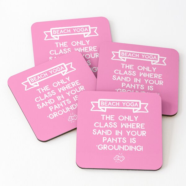 Item preview, Funny Beach Yoga Class Quote for Sun Salutations designed and sold by ApricotBlossom.