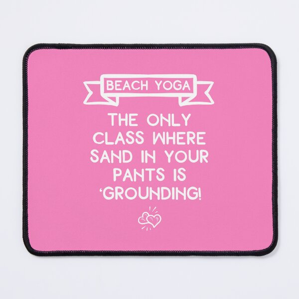 Item preview, Funny Beach Yoga Class Quote for Sun Salutations designed and sold by ApricotBlossom.