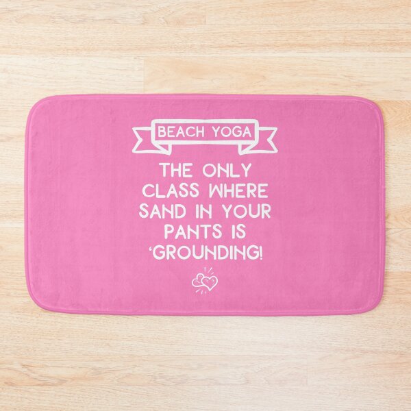 Item preview, Funny Beach Yoga Class Quote for Sun Salutations designed and sold by ApricotBlossom.
