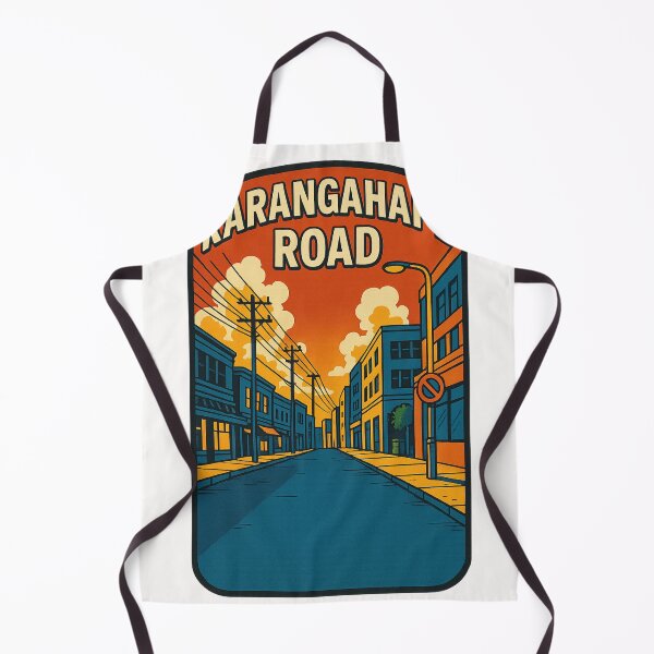 Item preview, Karangahape Road Cityscape New Zealand Retro Art designed and sold by Places On Earth.
