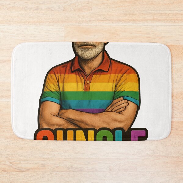 Item preview, Guncle Pride Rainbow Shirt Bearded Man designed and sold by Places On Earth.