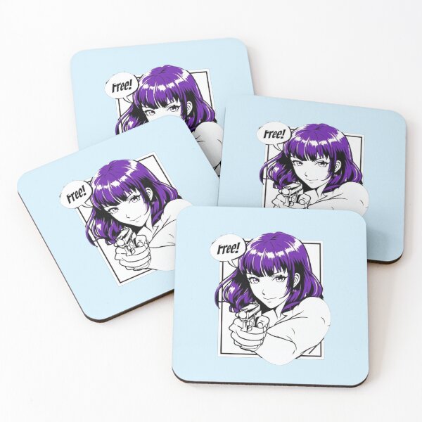 Item preview, Female Character In Stylish Anime Style Holding Handgun designed and sold by Aise06.