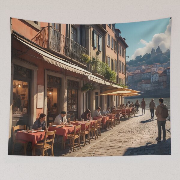 Item preview, Porto Ribeira Café: Summer Breakfast by the Douro designed and sold by LSVart.