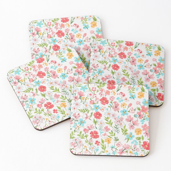 Item preview, Colorful Floral Pattern Featuring Daisies, Wildflowers designed and sold by CoolPixels.