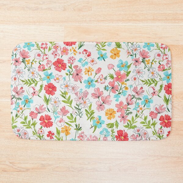 Item preview, Colorful Floral Pattern Featuring Daisies, Wildflowers designed and sold by CoolPixels.