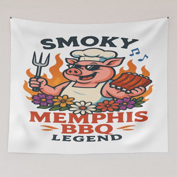 Item preview, Memphis BBQ Legend – Smoky Style from Tennessee designed and sold by Globalcitytees.