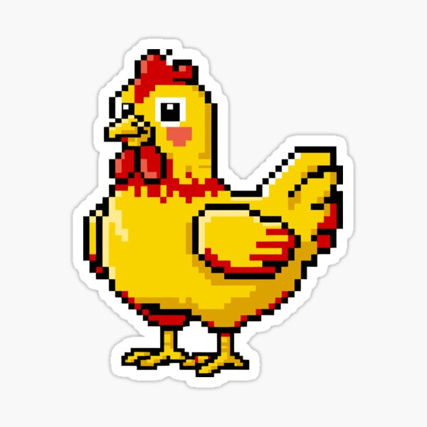 Artikel-Vorschau von 8 Bit Chicken, designt und verkauft von Angry Swan Designs.