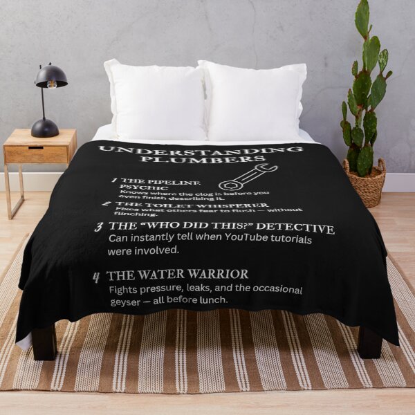 Item preview, Black –  Understanding Plumbers – Funny Pipe Pro Quotes for Leak Legends & Drain Kings designed and sold by PsyFlow35.