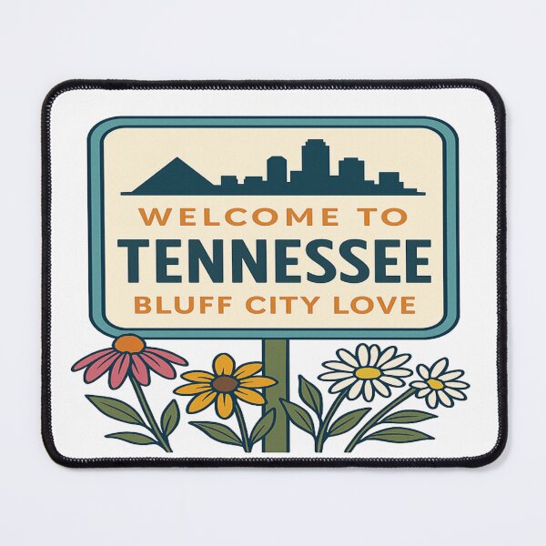 Item preview, Welcome to Tennessee – Memphis Skyline & Floral designed and sold by Globalcitytees.