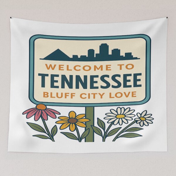 Item preview, Welcome to Tennessee – Memphis Skyline & Floral  designed and sold by Globalcitytees.