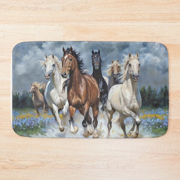 Item preview, Wild Horses Running Canvas Wall Art designed and sold by candiscamera.