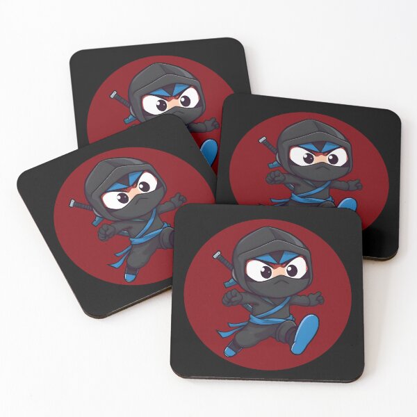 Item preview, Chibi Ninja Leap – Bold & Playful Anime Character Art designed and sold by BrushRushX.