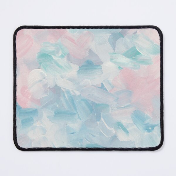 Item preview, Blue pink abstract modern brush stroke. Delicate soft hand painted brushstrokes designed and sold by Remioni.