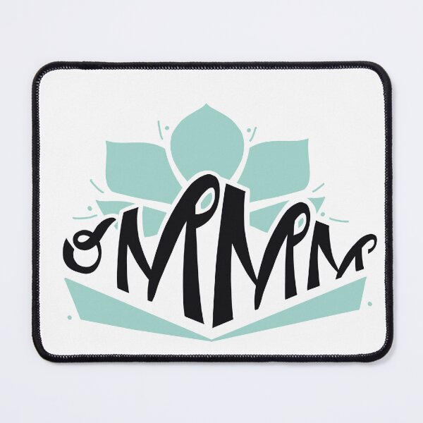 Item preview, Om Lotus Flower - Meditation Yoga Typography Art | Mindfulness Spiritual Design designed and sold by Kollibri.