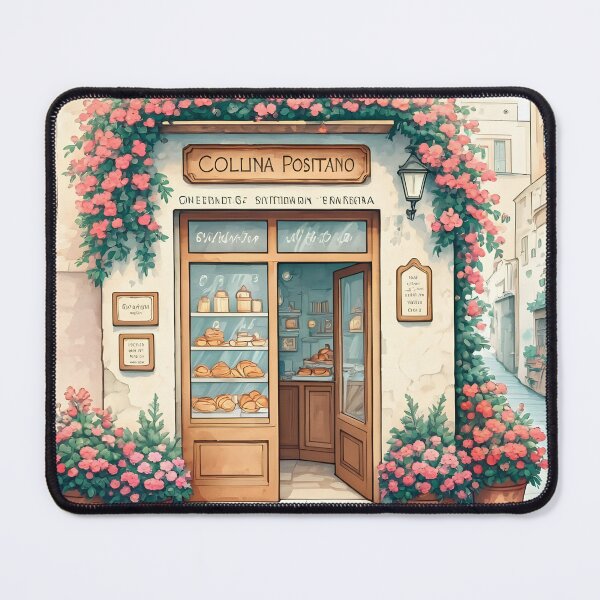 Item preview, Positano, Italy: Cozy Bakery on a Summer Day designed and sold by LSVart.