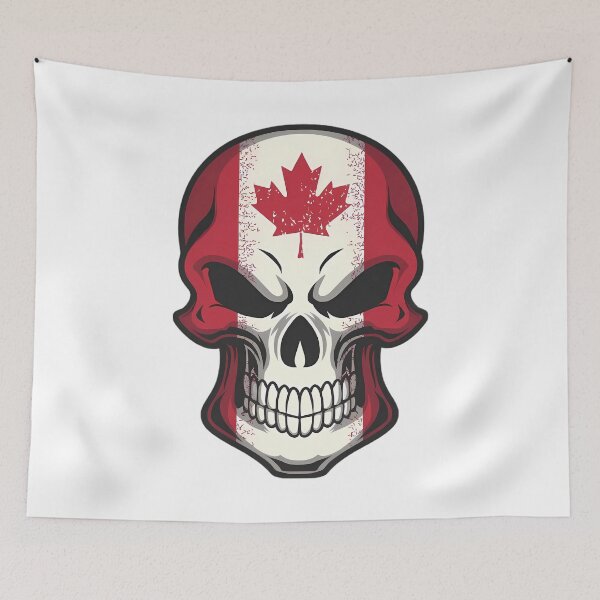 Item preview, Canada Skull Flag designed and sold by BugiDesignArt.