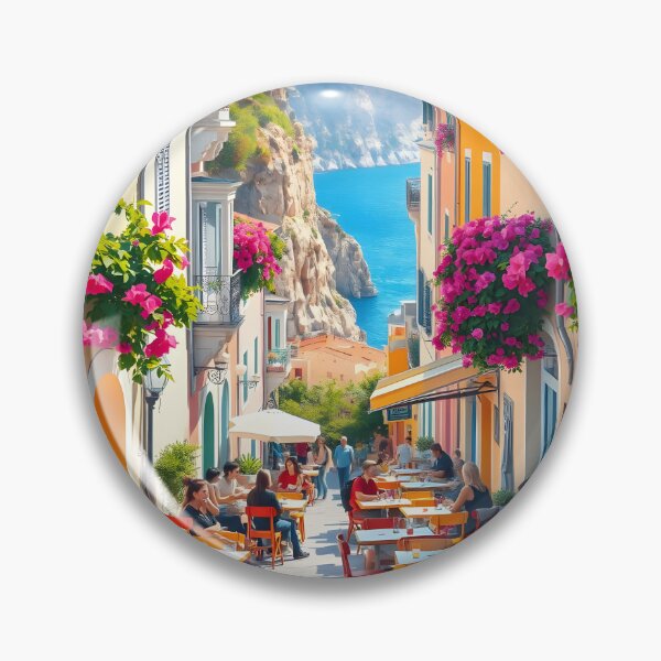Item preview, Positano, Italy: Summer Street Café designed and sold by LSVart.