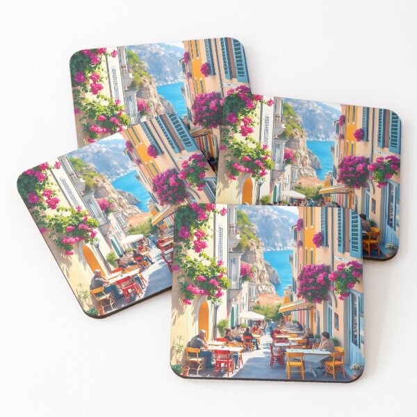 Item preview, Positano, Italy: Summer Street Café designed and sold by LSVart.
