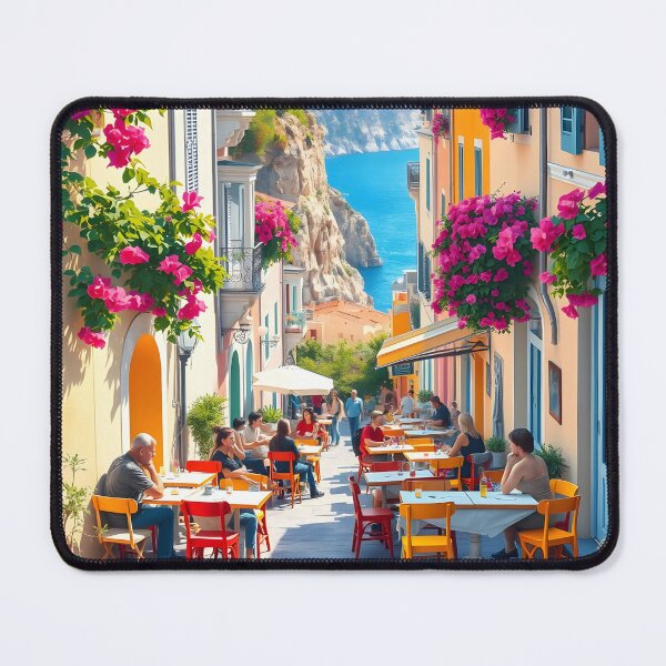 Item preview, Positano, Italy: Summer Street Café designed and sold by LSVart.