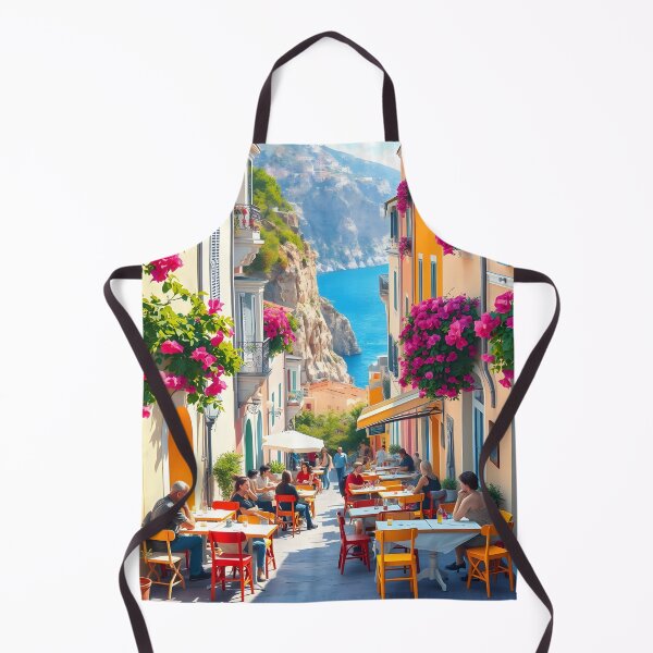 Artikelvorschau, Positano, Italien: Sommerstraßencafé entworfen und verkauft von LSVart.