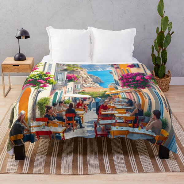 Item preview, Positano, Italy: Summer Street Café designed and sold by LSVart.