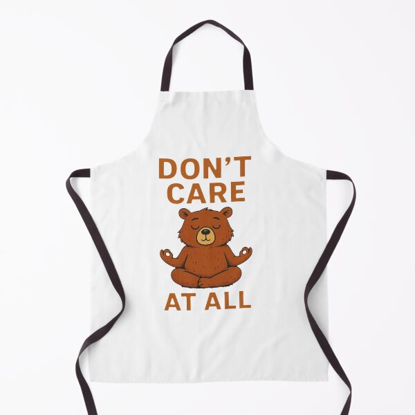 Item preview, Don’t Care At All – Funny Meditating Bear Design designed and sold by lamp148.