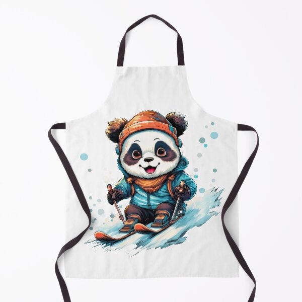 Item preview, Cute Skiing Panda Bear – Kawaii Winter Sports Animal Art designed and sold by Babak Art Studio.