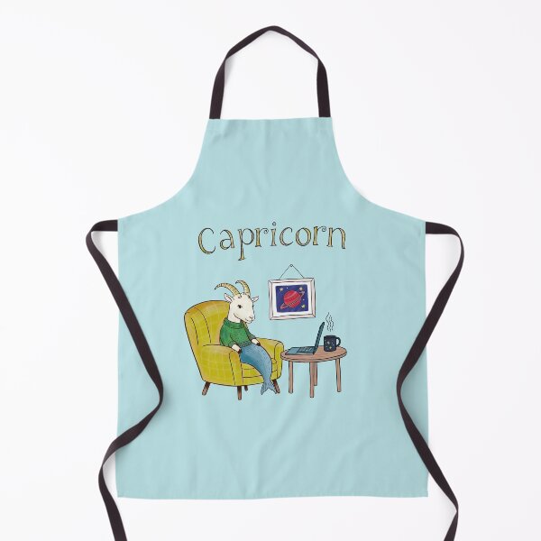 Item preview, Capricorn Zodiac Sign Sea Goat working from home designed and sold by MiowandMolly.