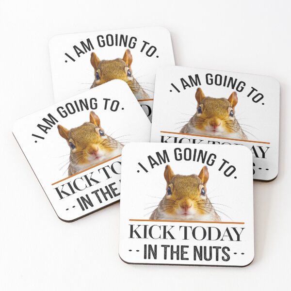 Item preview, I Am Going To Kick Today In The Nuts designed and sold by Angry Swan Designs.